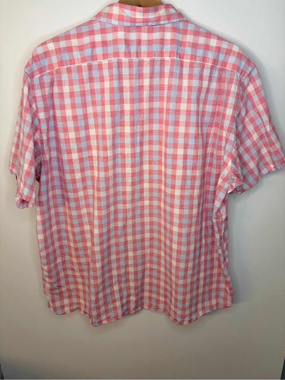 Cremieux Men’s Pink and Blue Short Sleeve Button Down Collar Shirt, Size XXL - Picture 7 of 10